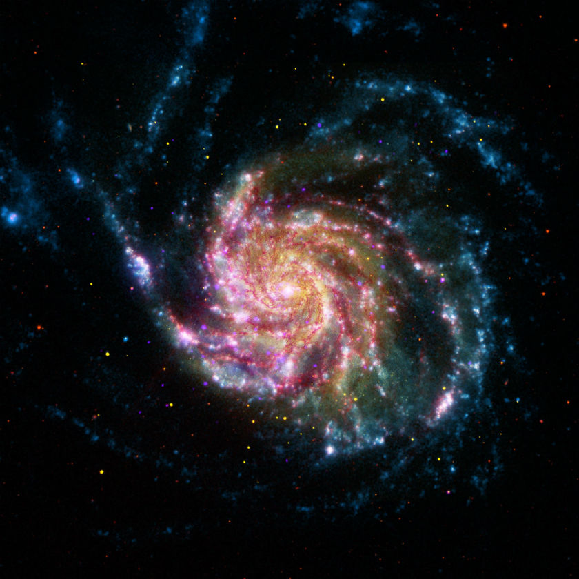 Photo of a spiral galaxy